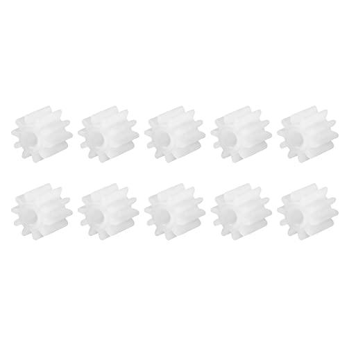 DMiotech 50個 10歯 プラスチック 歯車モデル 102A減速機 プラスチックウォームギヤ...