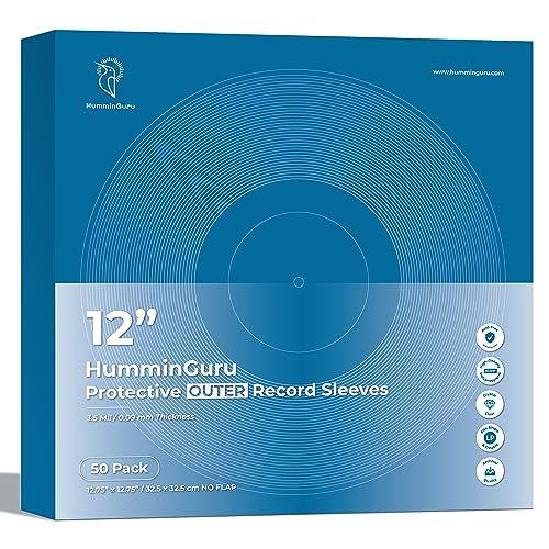 HumminGuru ハミングル レコード LP 外袋 厚み0.18 MM レコード カバー 50枚...