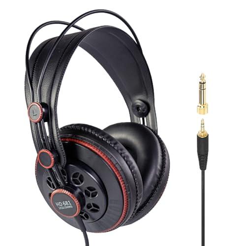 Superlux セミ・オープン型 プロフェッショナルモニターヘッドフォン ブラック HD681