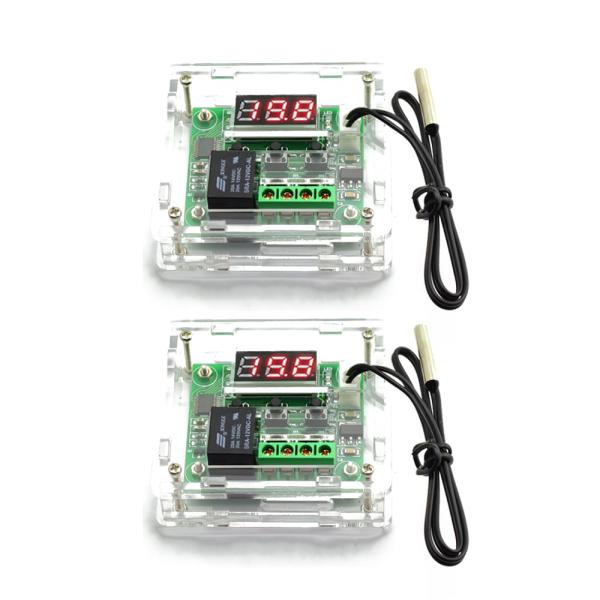 LIANHATA サーモスタット 2個セット XH-W1209 温度熱センサスイッチ 温度制御 -5...