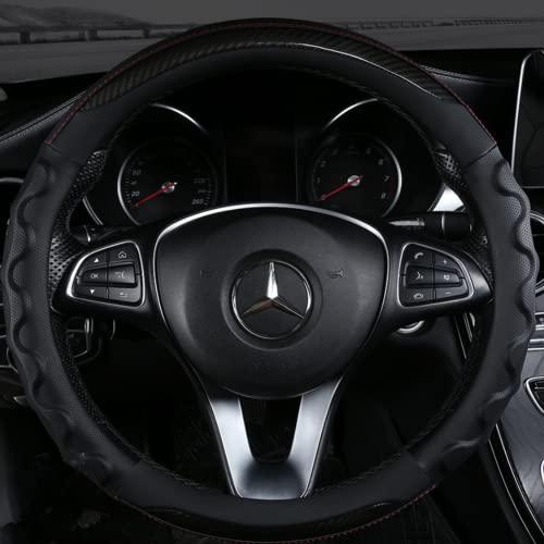 TATACLEA 車用 ハンドルカバー 軽自動車 ステアリングカバー O型 38cm 3Dグリップ ...