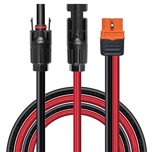 ZkeeShop ソーラー充電ケーブル ソーラーコネクター - XT60i アダプターコネクター ソ...