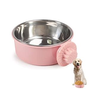 Kingsie ペットボウル ハンガー ゲージ用 フィーダー ステンレス製 取り外し可能 給食 給水器 餌入れ 猫 犬 うさぎ 小動物用 食器｜solvertex