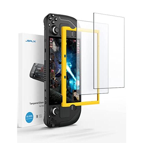 JSAUX スチームデッキスクリーンプロテクター 2枚パック アンチグレアプロテクター 硬度9H 取...