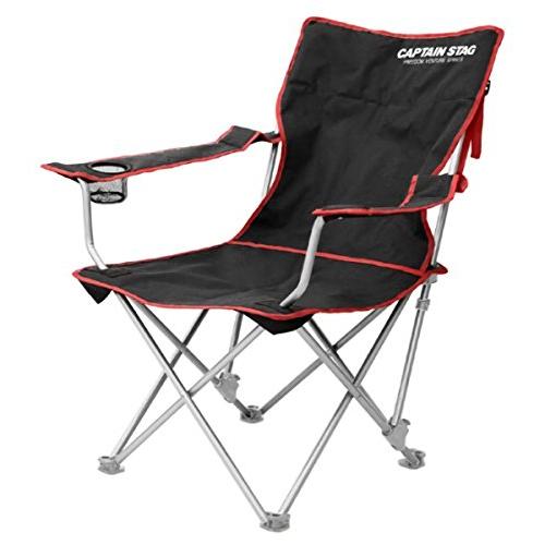 キャプテンスタッグ ジュール リクライニング ラウンジ チェア ブラック M-3864