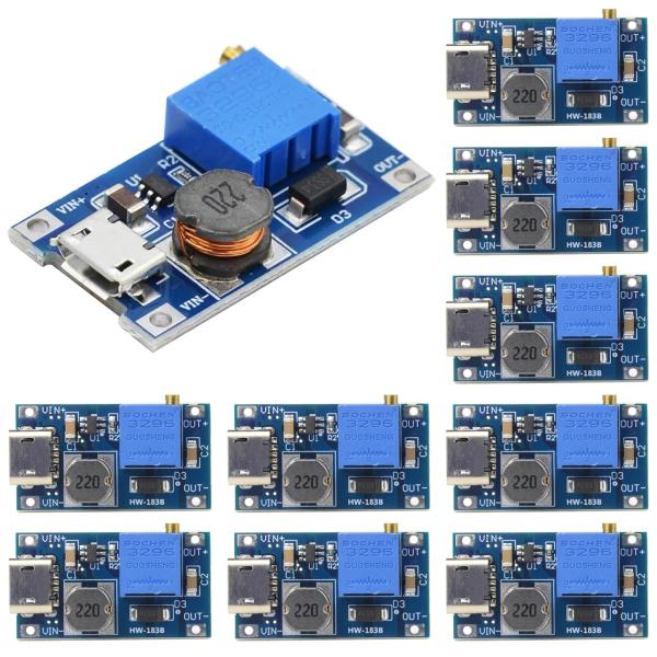 昇圧電源モジュール 降圧ボードモジュール ブーストステップアップ 昇圧型 転換モジュール 10個入り...