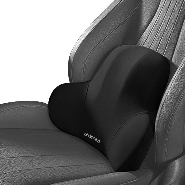 Deeli腰痛 クッション 車 車 クッション デザインのランバーサポート1個 ブラックメモリーフォ...