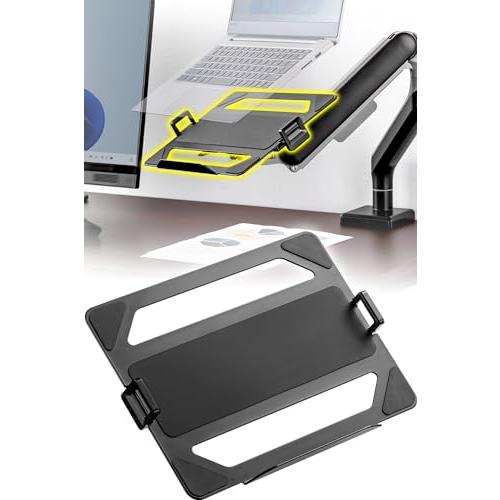 イーサプライ モニターアーム ノートPC モバイルモニター用 マウントトレー スチール製 11.6〜...
