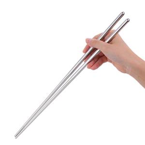 Buyer Star ステンレス 菜箸 調理箸 揚げ箸 36cm 長い箸 18-8ステンレス製 四角形状 安定 衛生 洗いやすい 長持ち 4色選