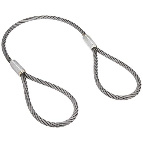 TRUSCOトラスコ ワイヤーロープスリング Aタイプ アルミロック 12mm×1m TWAL-12...