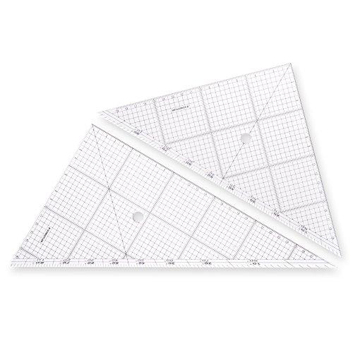 ステッドラーSTAEDTLER 三角定規 製図 セット レイアウト用 30cm 966 30