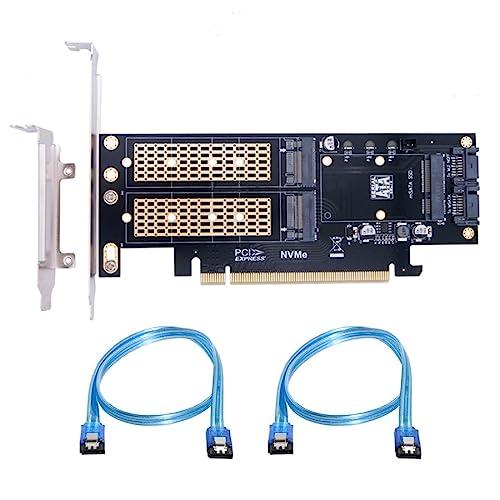 ChenYang M.2 NVME to PCIe 3.0/4.0 X16 &amp; SATA/MSATA...