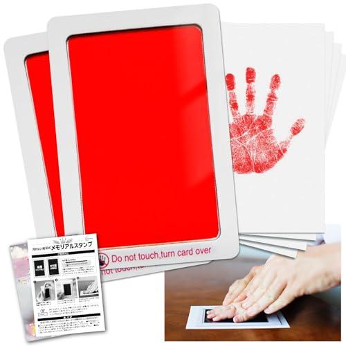 現役保育士推薦・説明書付 C_himawari 手形スタンプ 赤ちゃん 出産祝い ベビー用品 命名書...