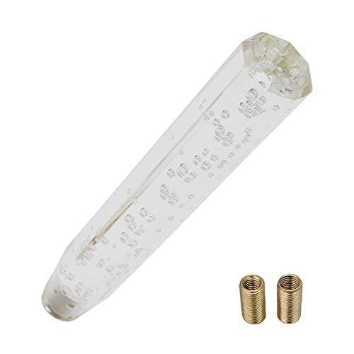 クリスタルシフトノブ バブル シフトノブ レバー 八角 300mm 30cm クリア アクリル MT...