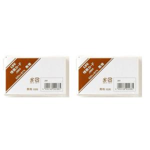 ライフ 情報カード 無地 名刺サイズ J884 2セット