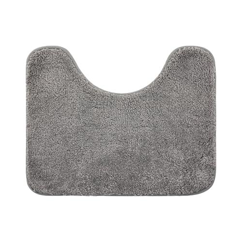 PAVIKE トイレマット u型 グレー ト おしゃれ 洗える トイレマット-北欧 カーペットトイレ...
