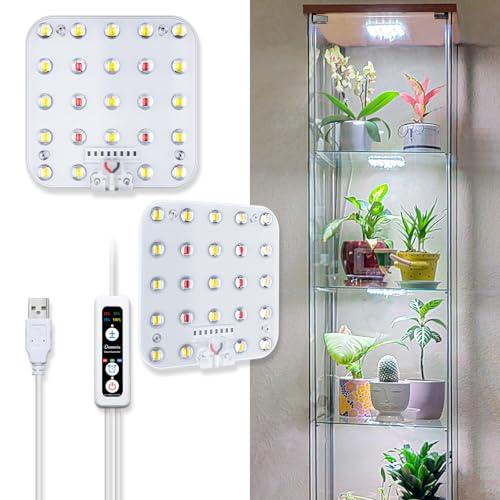 DOMMIA植物育成ライト、調光可能な植物育成ライト led、光学レンズ付き全スペクトル、タイマー付...