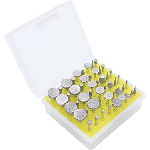 JINTONG リューター ビット ルーター ダイヤモンドバー 研摩 50 本 セット 軸約 3mm...