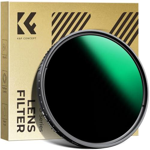 K&amp;F CONCEPT 67mm 可変NDフィルター ND3-ND1000 減光フィルター 360°...