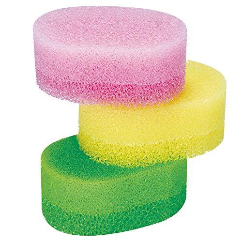 アズマ工業 スポンジ キッチンスポンジ 水切れ へたらない 泡立ち TKカラフル3色組 10×6.5...