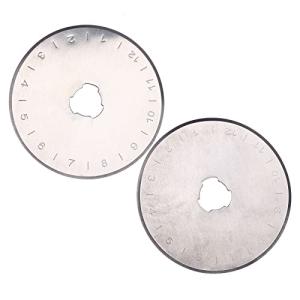 Hicello ロータリーカッター替刃 直径45mmの円形刃 10枚入り ブレード オルファ クロバー などマルカッターに適用 シャープ 切れ味