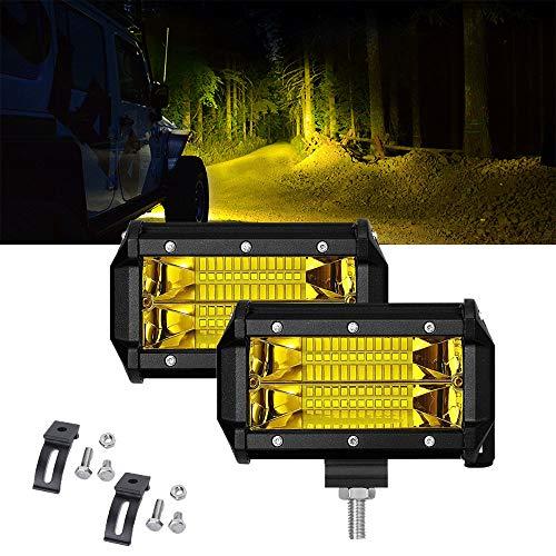 Chelhead LED作業灯 ５インチ フォグランプ バイク 72ｗ イエロー 12-24v 兼用...