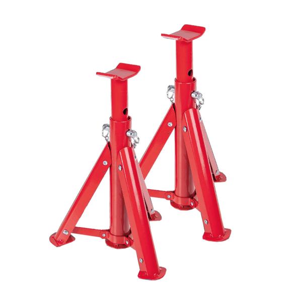 BIG RED 乗用車用 ジャッキスタンド 折りたたみ式 3t ダブルロック式 馬ジャッキ 2個セッ...