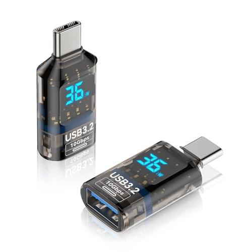 【互換品】 aceyoon USB C 変換アダプタ Type Cオス USB Aメス 2個セット ...