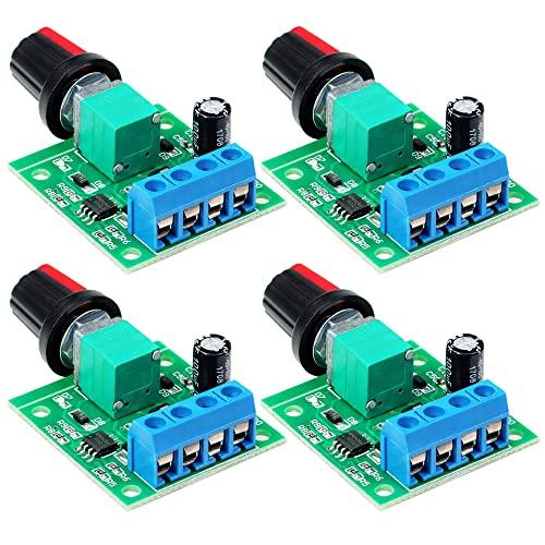 Kiligen 4個PWM低電圧モーター速度コントローラーDC1.8V/3V/5V/6V/12V 2...