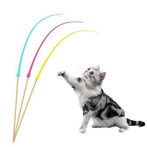 猫じゃらし 猫 おもちゃ 人気｜シリコン製 超軽量 ネズミのしっぽ｜運動不足解消＆ストレス軽減｜室内...