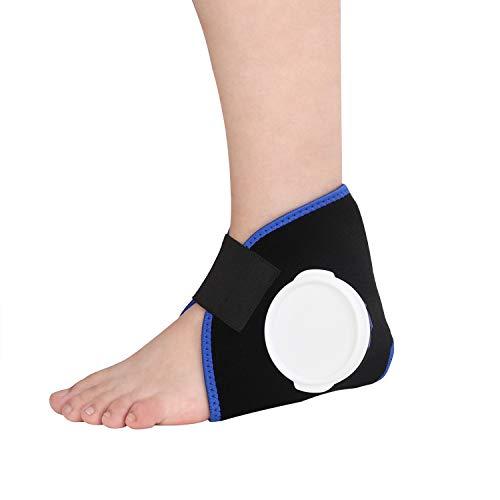 足首専用 アイシングサポーター 冷温両用 氷のう付き アイシングセット 水漏れ防止 アイスバッグサポ...