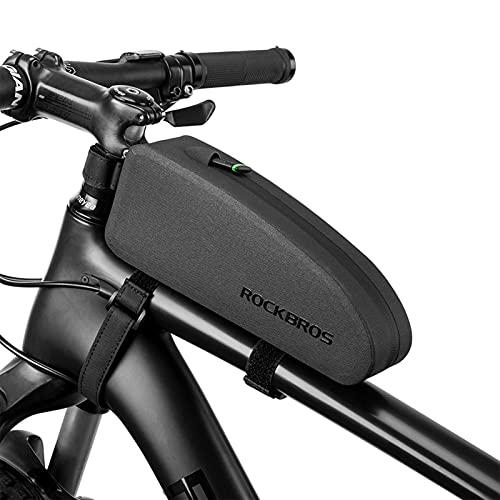 ROCKBROSロックブロストップチューブバッグ 自転車 防水 簡単装着 フレームバッグ 小物入れケ...
