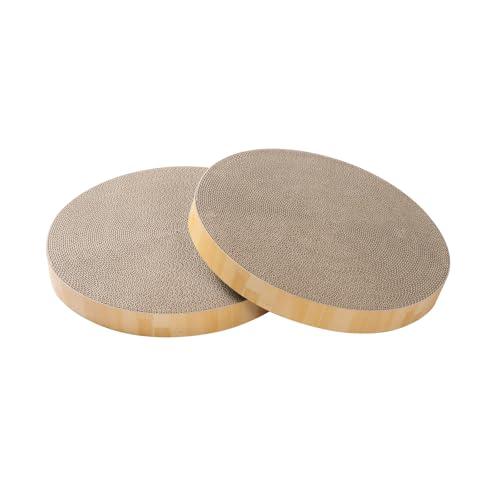 猫壱 バリバリボウルタワー交換用つめとぎ 2個パック ライトブラウン