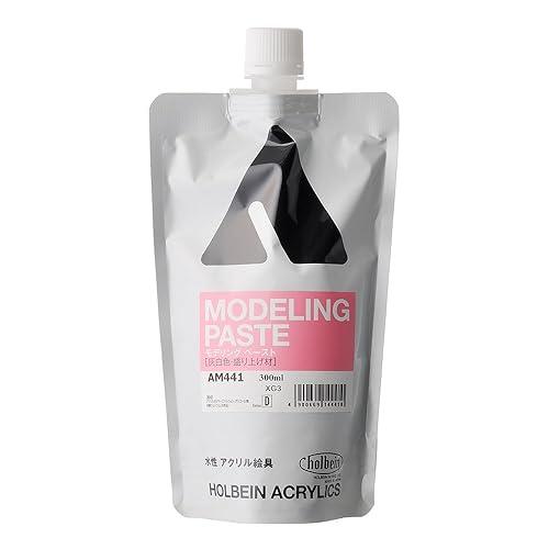 ホルベイン アクリリックメディウム AM441 300ml モデリングペースト〈灰白色盛り上げ材〉 ...