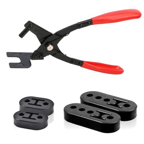 SALUDABLE マフラーハンガー4個＋マフラーハンガープライヤーセット マウント 吊りゴム 車