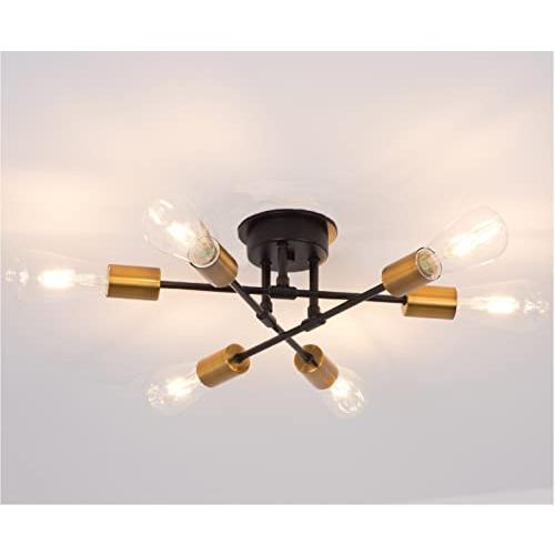 ペンダントライト アンティーク レトロ モダン おしゃれ 北欧風 シーリングライト 6灯 照明器具 ...