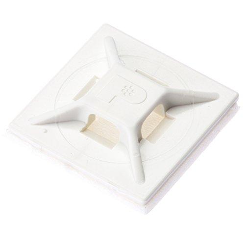 パンドウイット マウントベース ゴム系粘着テープ付き 白 100個入り ABMM-A-C 19.1m...