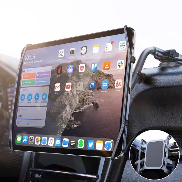 令和6年最新改良タブレットホルダー 車 ipad 車載ホルダー 車載タブレットホルダー タブレットホ...