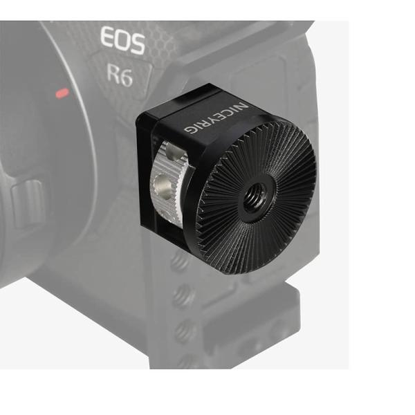 NICEYRIG ARRI標準ロゼットアダプター 六角レンチ付き M6スレッド穴 脱落防止 3/8取...