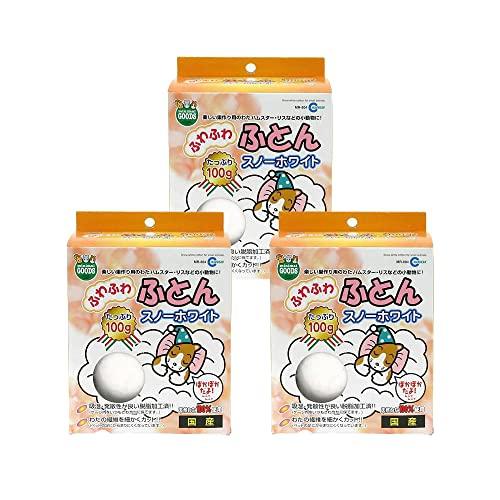 charmチャーム マルカン ふわふわふとん スノーホワイト １００ｇ×３箱 ハムスター 床材 ハリ...