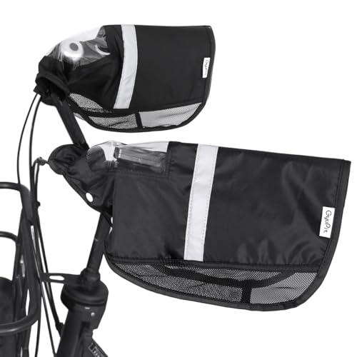 自転車 ハンドルカバー 防水 日よけ 夏向け 涼しい メッシュ UVカット しっかりフィット 強撥水...