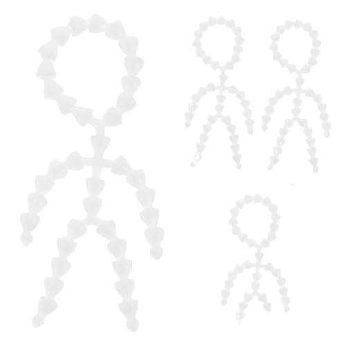 DFsucces トイスケルトン 4個セット ぬいスケルト 骨格パーツ 可動式スケルトン DIY 人...