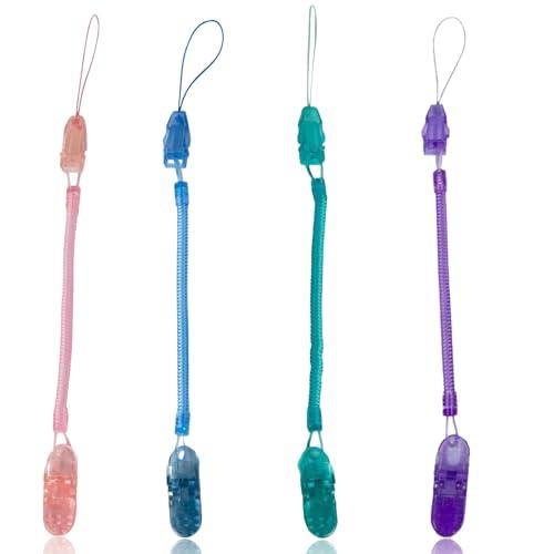 BLOOPIC コイルストラップ カールコード ストラップ クリップ 4個セット カールコード コイ...