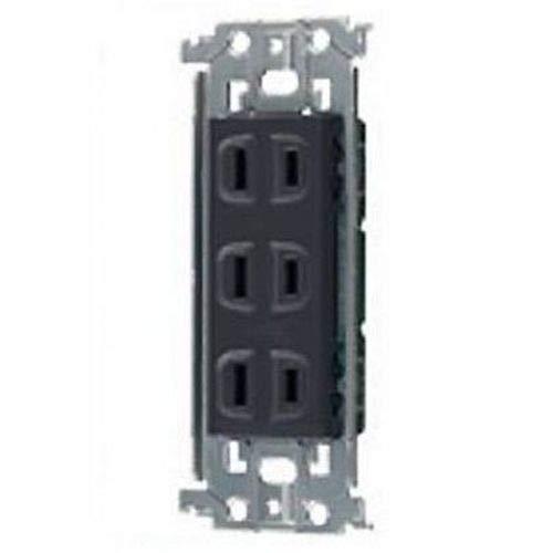 パナソニック 埋込トリプルコンセント 金属枠付 グレー WTL13033H