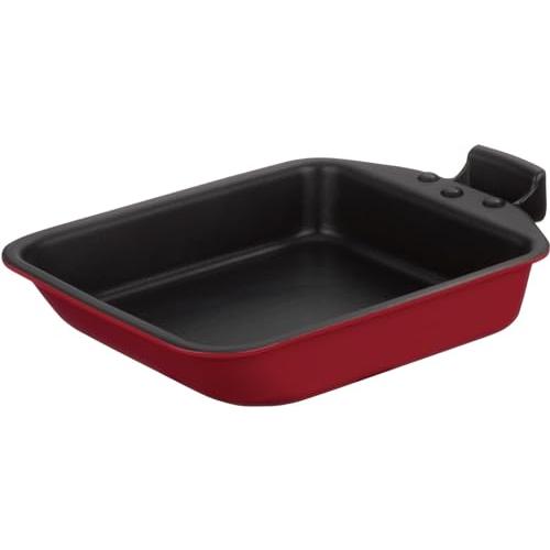 サーモス デュラブルシリーズ 取っ手のとれる玉子焼きフライパン 15cm レッド IH対応 KEA-...