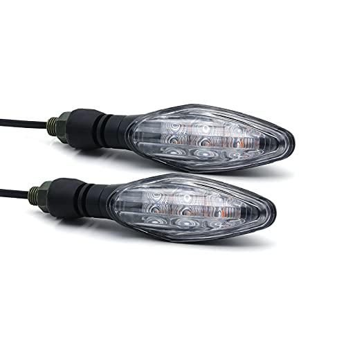 MFC PRO オートバイ 汎用 ミニ 防水 高輝度LED ステアリングランプ ターンランプクリアレ...