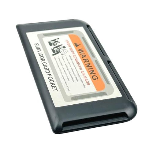 HTharros 車内用 カード 収納 ケース ブラック カーサンバイザー ダッシュボード ドア取付...