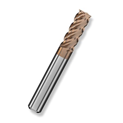 Cleqee スクエア エンドミル 刃径10mm × 刃長25mm × 全長75mm × 軸径10m...