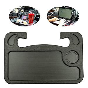 TradeWind ハンドルテーブル ステアリング トレイ デスク 車載テーブル 食事 パソコン タブレット デスク 車中泊(大 42x28cm