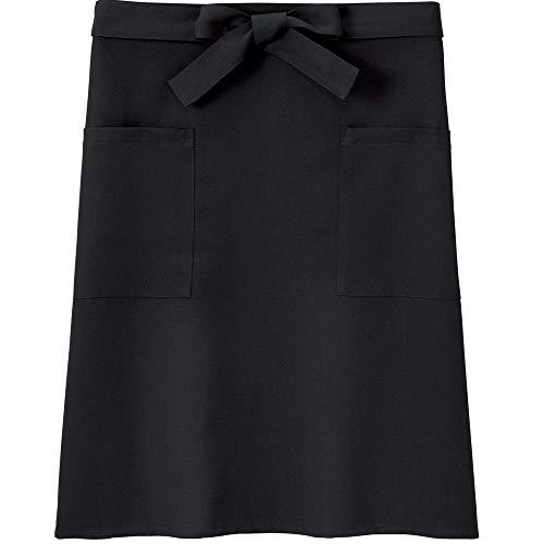 エプロン ミドル カフェ 腰巻き シンプル 無地 撥水ノンアイロン シワになりにくい 男女共用 ブラ...